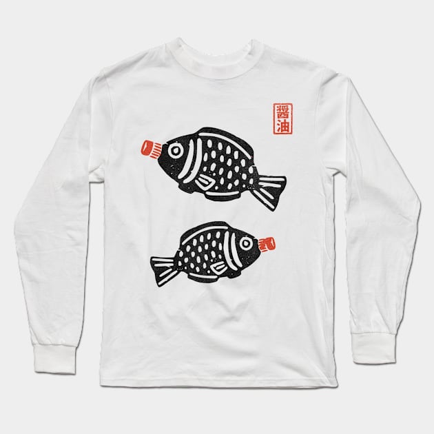 Soy Fish Bottle Fish Long Sleeve T-Shirt by susanne.haewss@googlemail.com